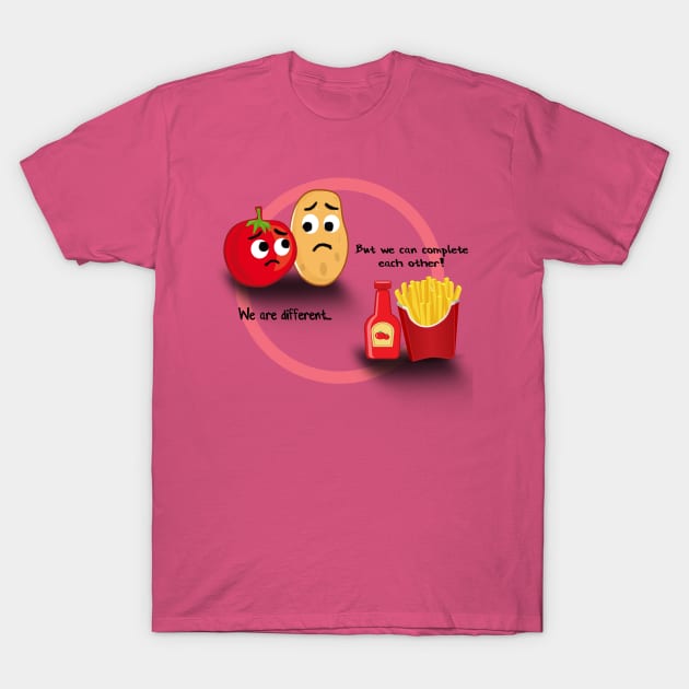 Tomato and Potato T-Shirt by johnmerry